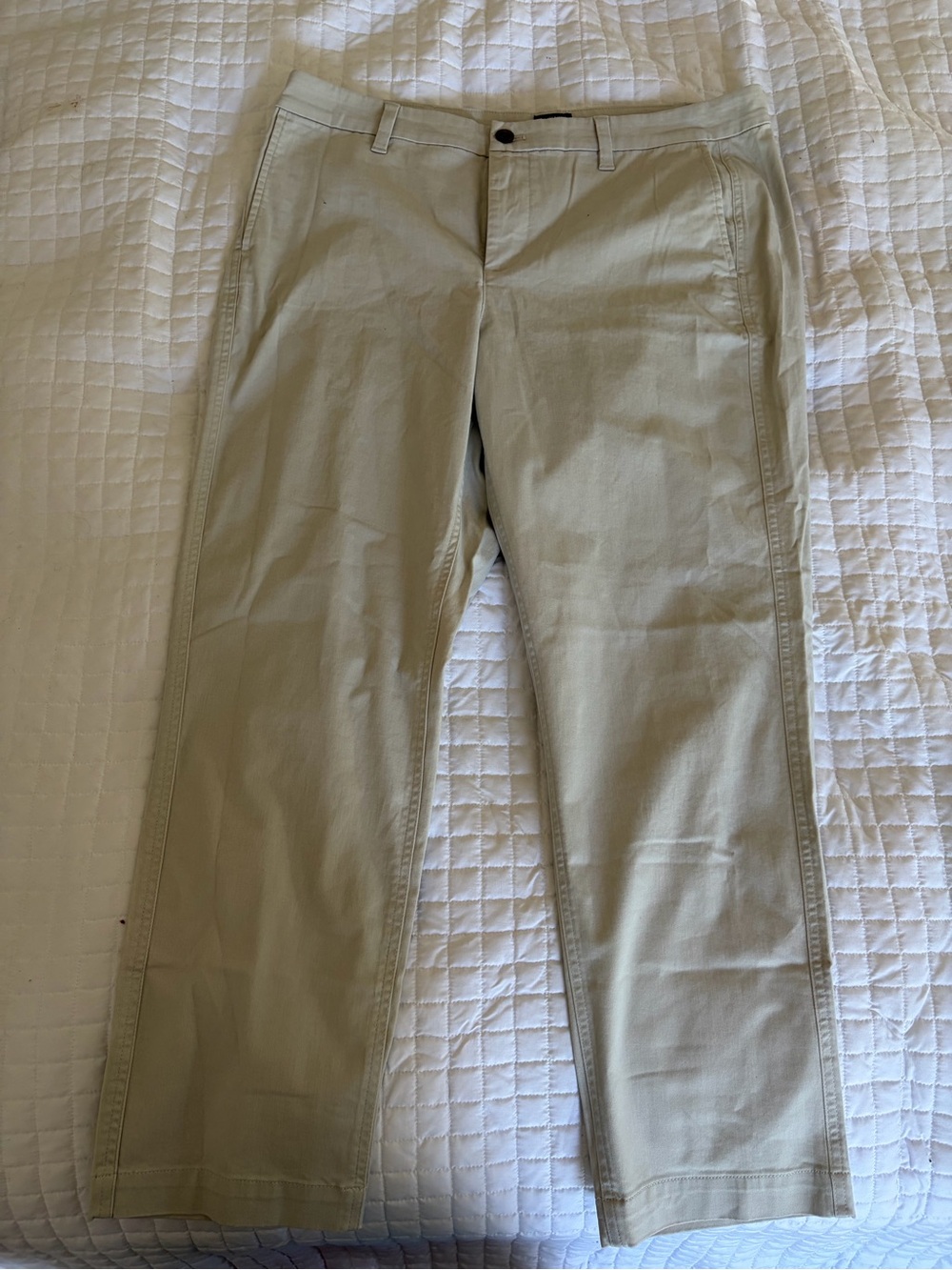 J. Crew Women’s Khaki Straight Chinos in Light Tan
